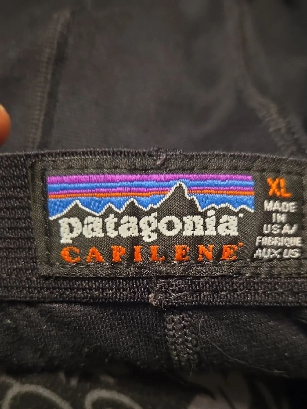PATAGONIA Mens‎ Capilene Base Layer Pants Black Size XL